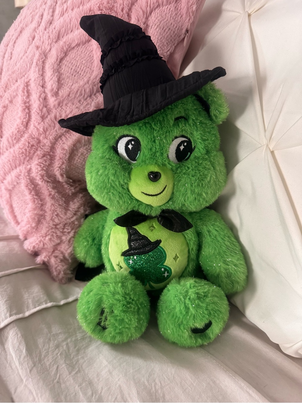 Care Bears Lime Green Sparkle Plush Bear